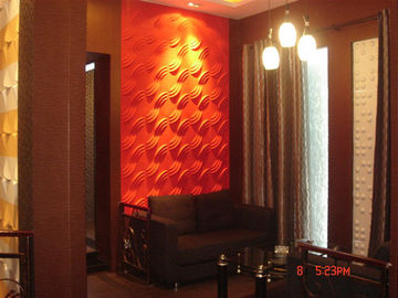 Nhà máy sợi ẩm Proof 3D trang trí tường Panels / 3D Wall Ban sạn hoặc hộ gia đình