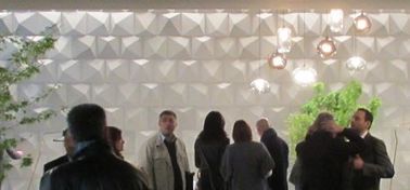 Chất liệu PVC chống thấm nước Ngoại thất 3D Wall Panels tường ngoài trời Che Stone Wall nền