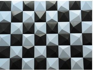 Chất liệu PVC chống thấm nước Ngoại thất 3D Wall Panels tường ngoài trời Che Stone Wall nền
