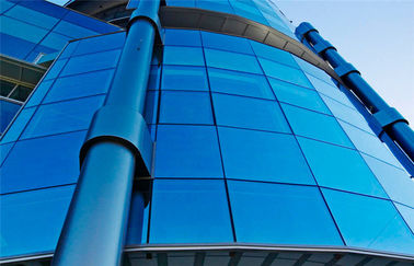 10mm 12mm 15mm Hollow Low-E kính, Mirror Glass Curtain Wall