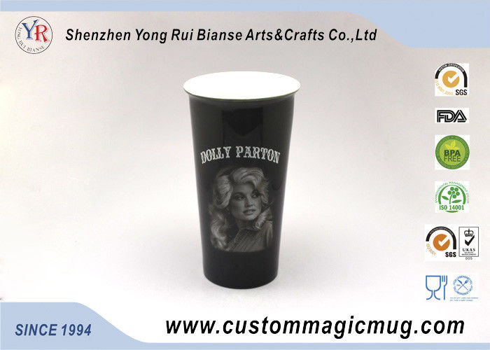 Thay đổi màu sắc gốm đúp Walled Travel Mug provied Tùy Logo Pringting